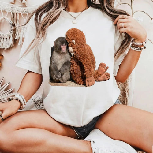 Baby Monkey Punch Comfort Colors Shirt, Animal Lover Gift, Cute Monkey T-Shirt, Team Punch