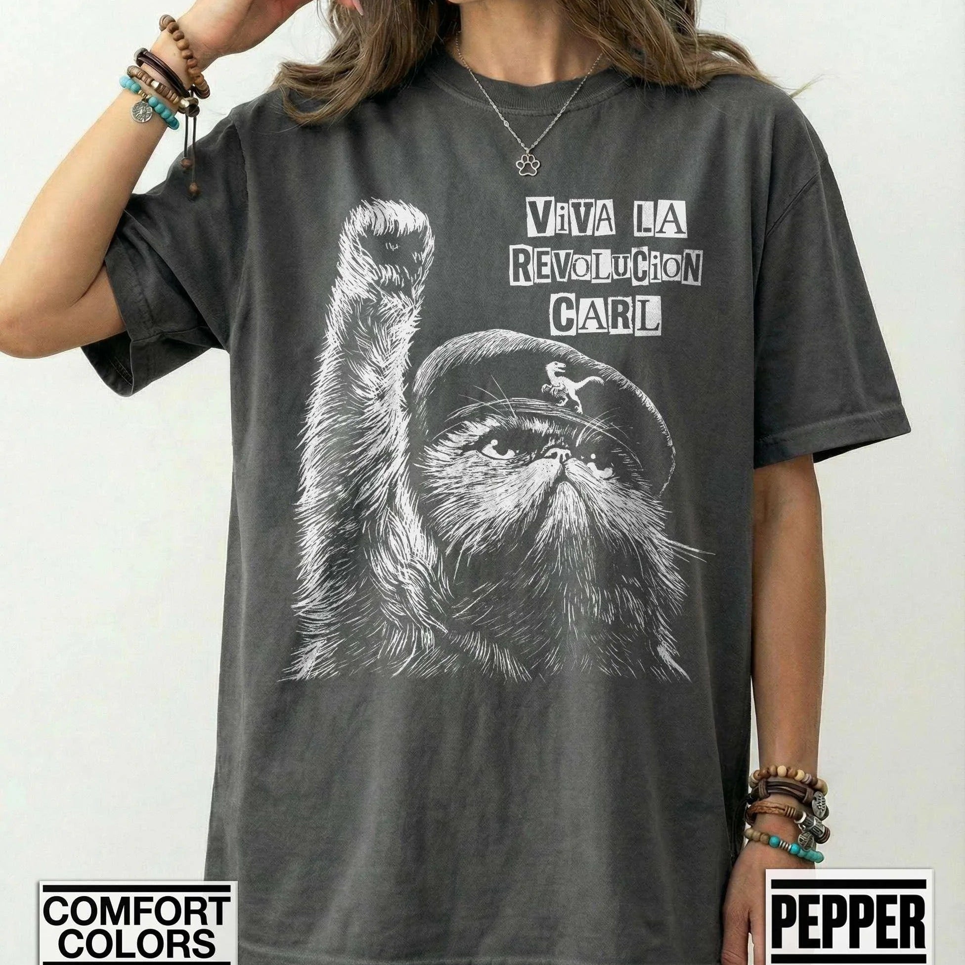 Comfort Colors® Viva La Revolucion Cat Shirt