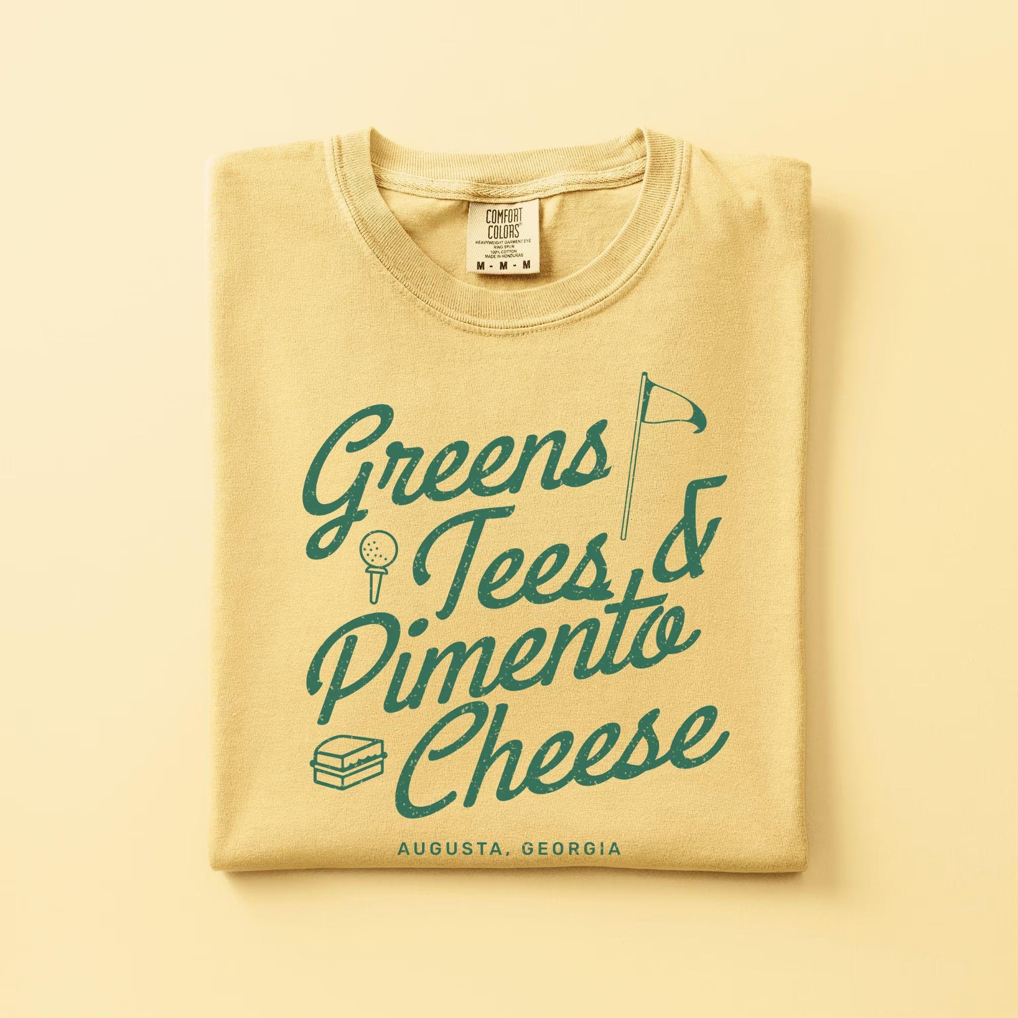 Comfort Colors® Greens Tees Pimento Cheese Shirt, Augusta Georgia Golf Tee, Vintage Golf Shirt