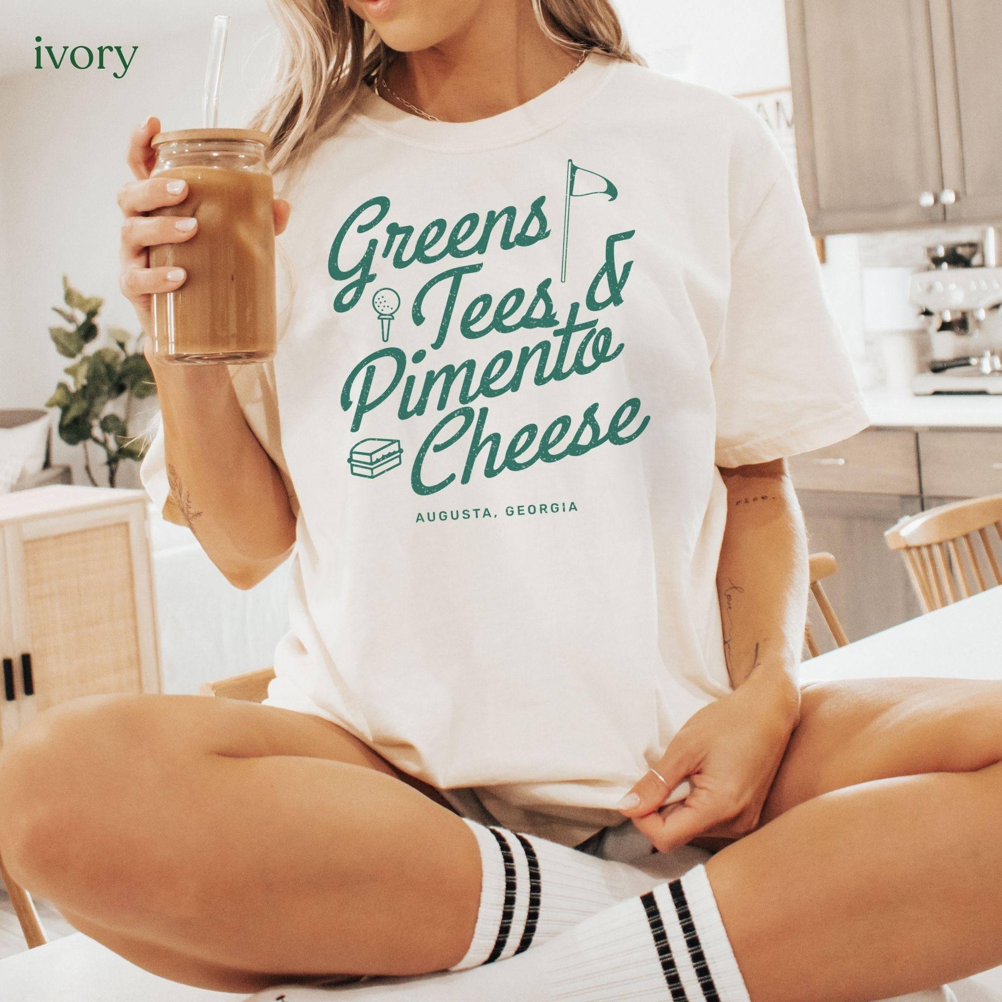 Comfort Colors® Greens Tees Pimento Cheese Shirt, Augusta Georgia Golf Tee, Vintage Golf Shirt