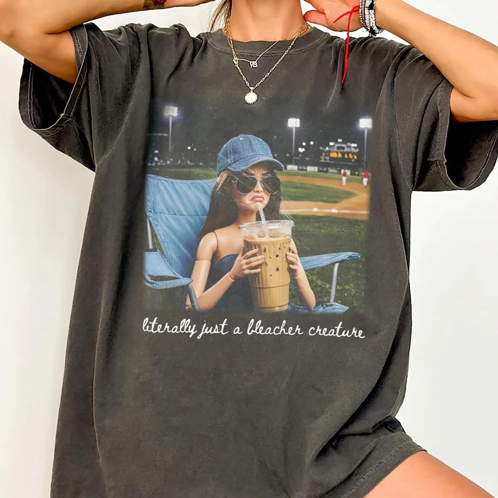 Comfort Colors Barbie Ballfield Dark T-shirts, Softball Ball Mom Tee, Baseball Mama Style